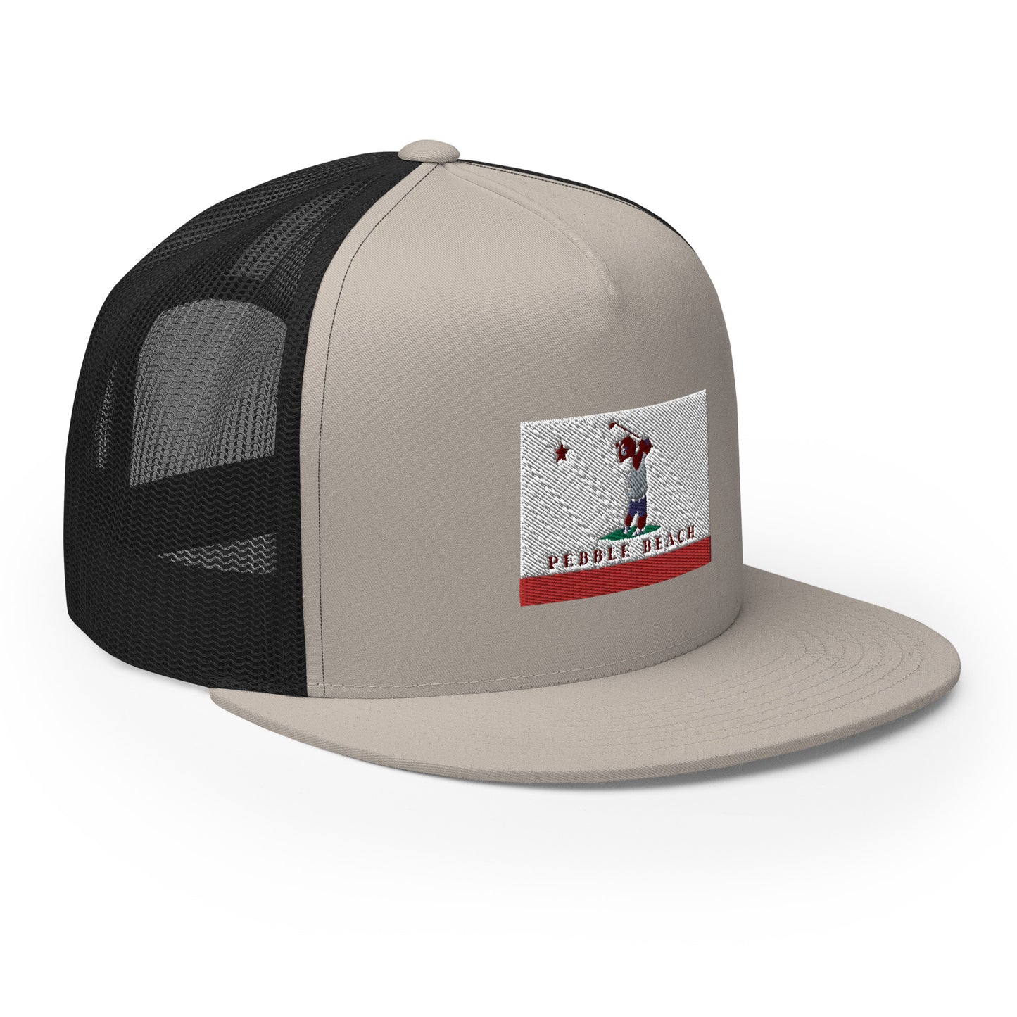 Pebble Beach CA Trucker Hat - CAFlags