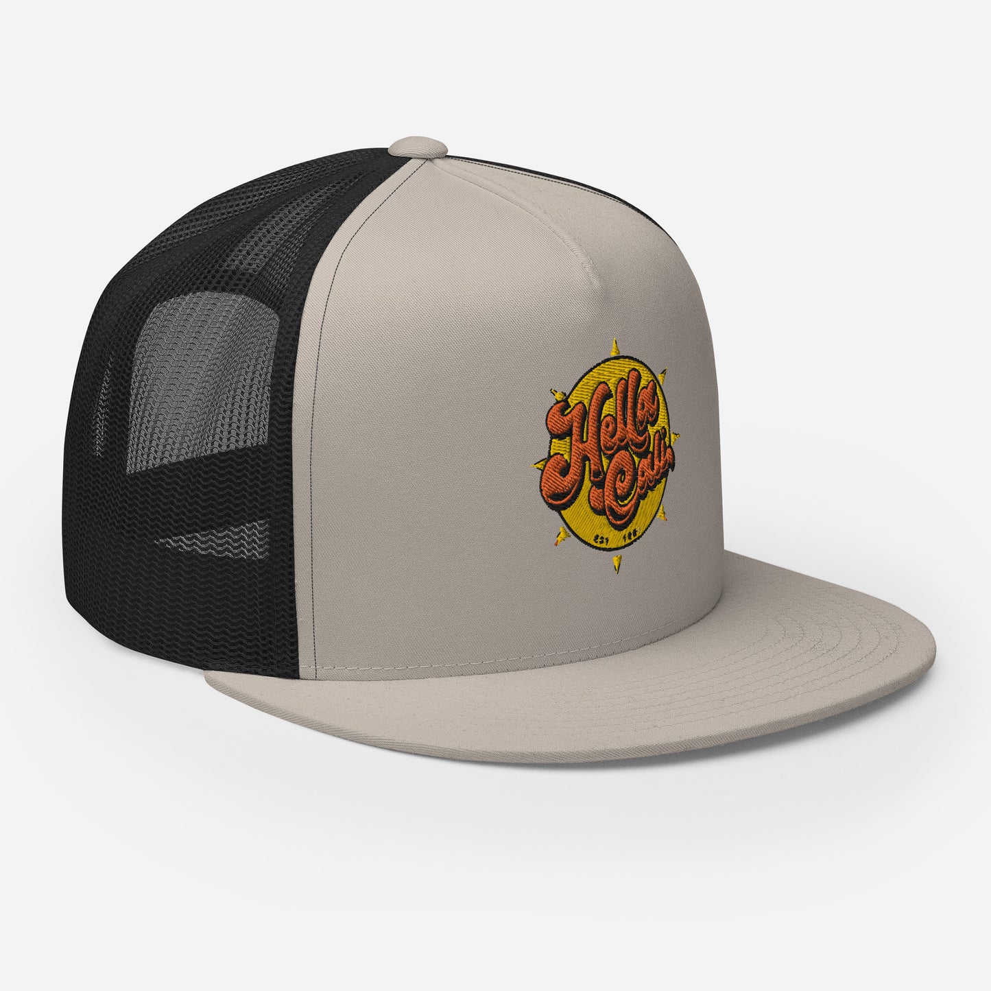 Hella Cali Trucker Cap (Orange Yellow Logo)