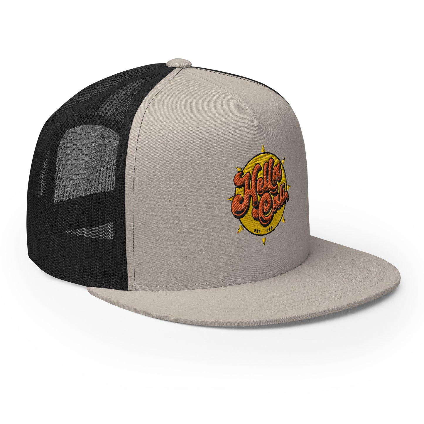 Hella Cali Trucker Cap (Orange Yellow Logo)