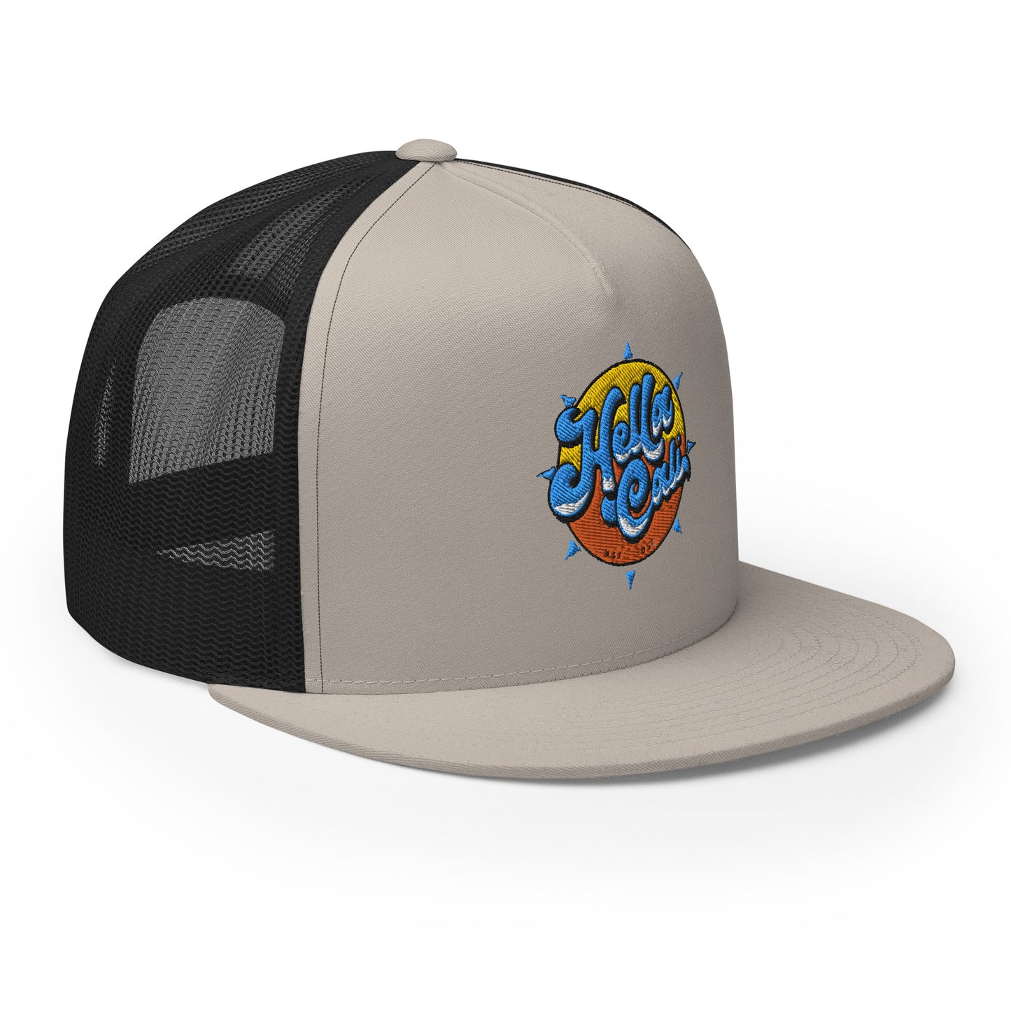 Hella Cali Blue Lettering Trucker Cap