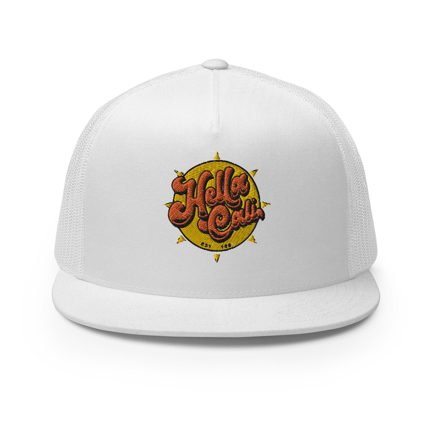 Hella Cali Trucker Cap (Orange Yellow Logo)