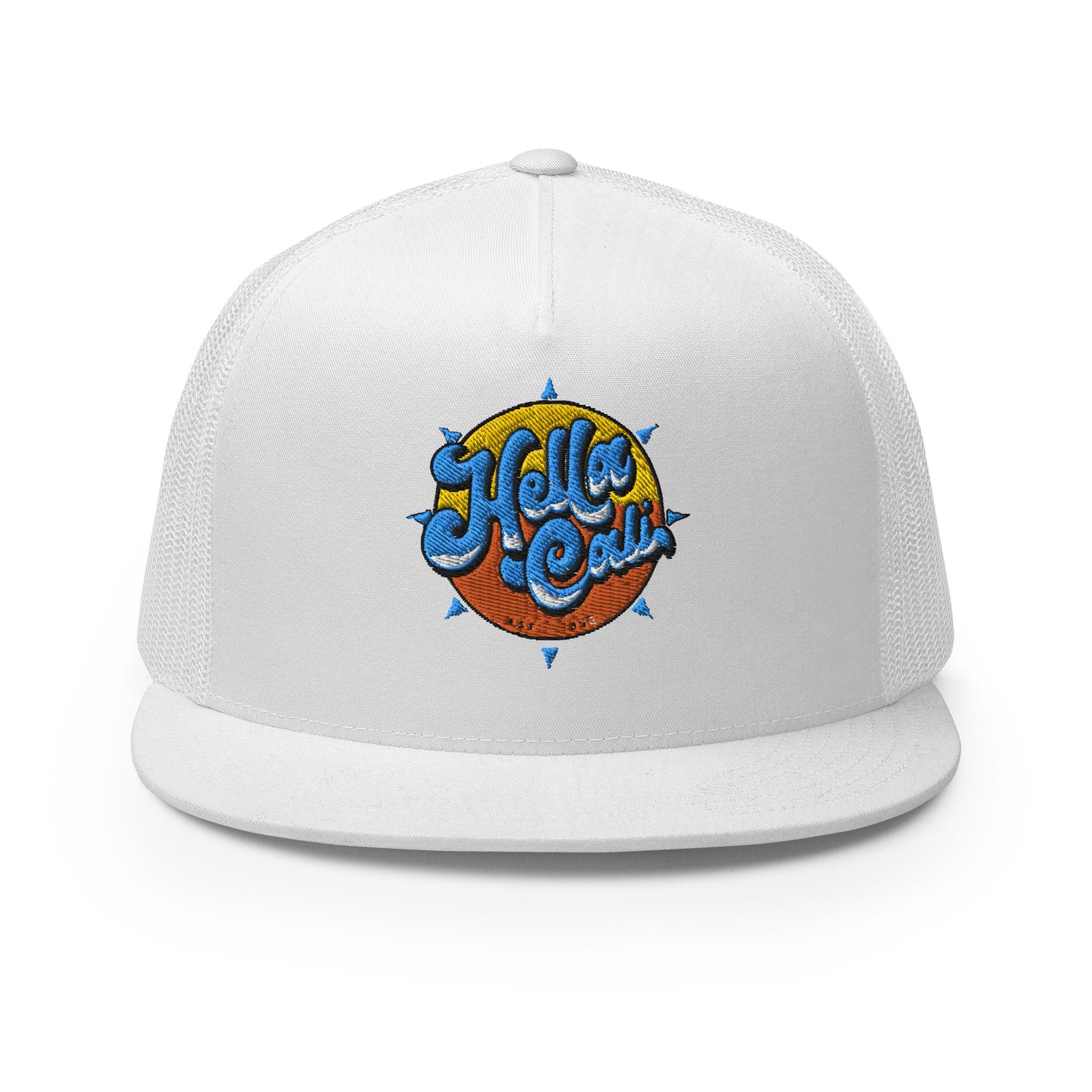 Hella Cali Blue Lettering Trucker Cap