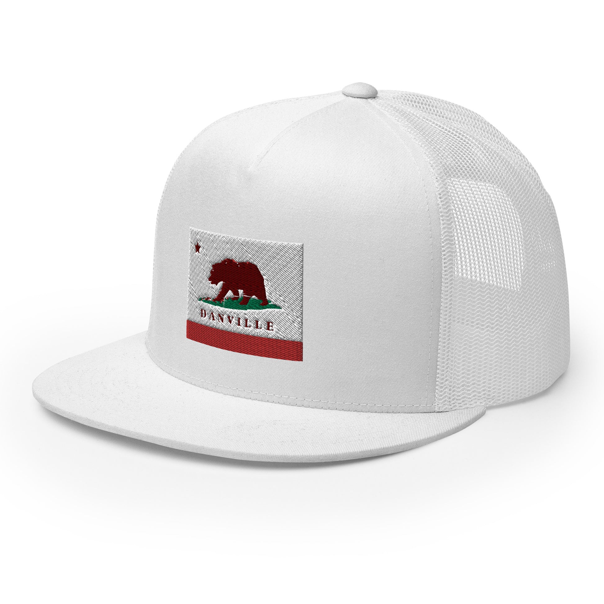 Danville CA Flag Trucker Cap - CAFlags