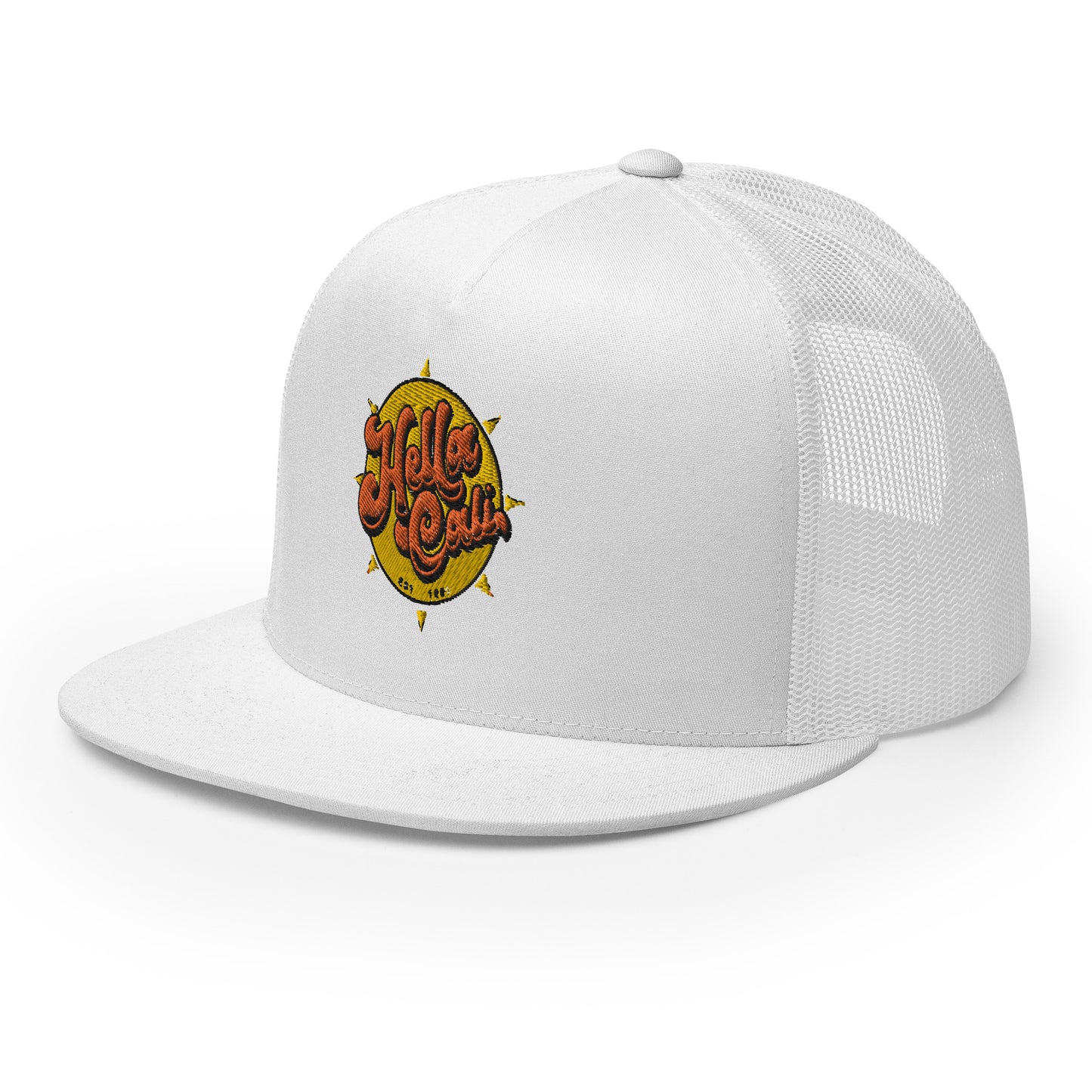 Hella Cali Trucker Cap (Orange Yellow Logo)