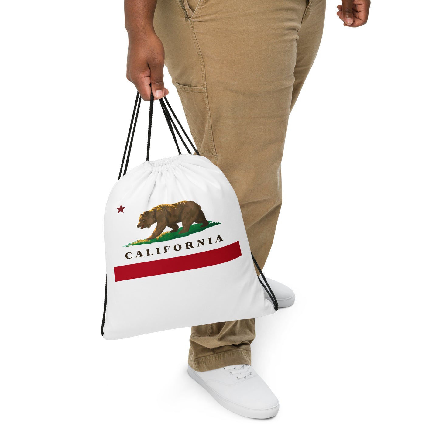 California Drawstring bag - CAFlags