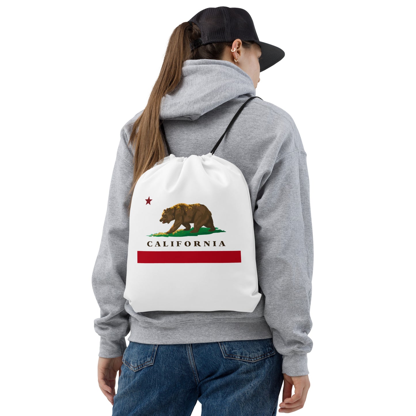 California Drawstring bag - CAFlags