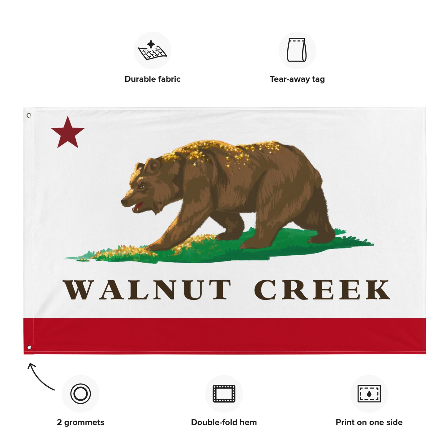 Walnut Creek California Flag