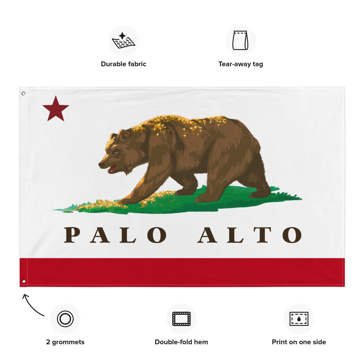 Palo Alto California Flag