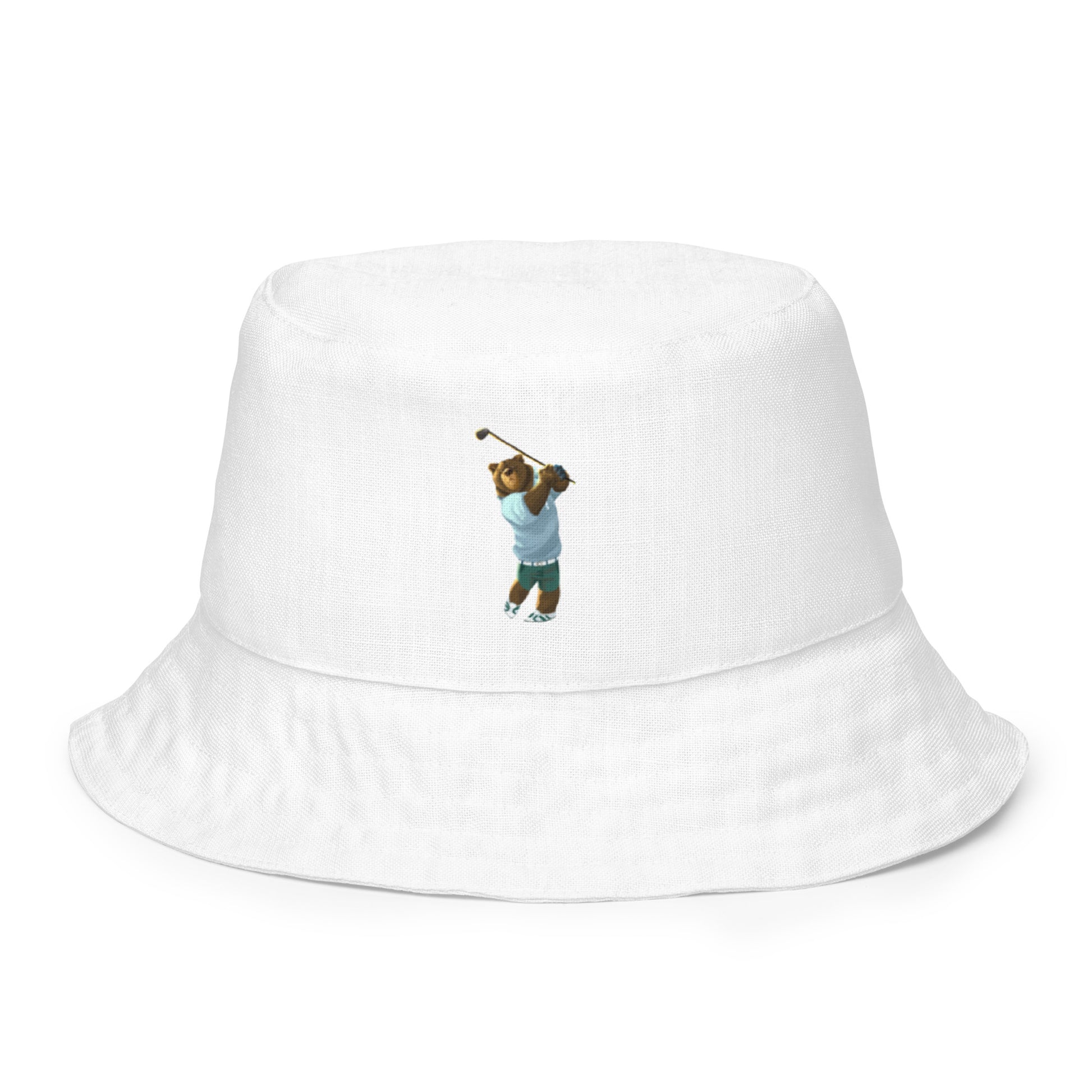 Golfing Grizzly Reversible bucket hat - CAFlags