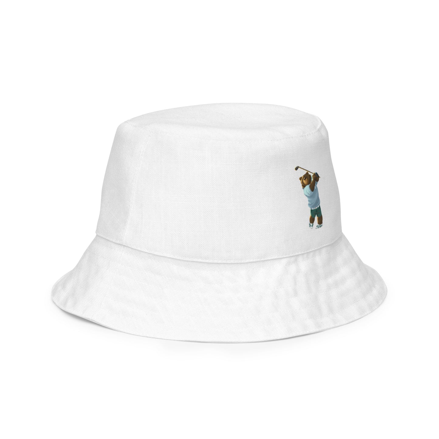 Golfing Grizzly Reversible bucket hat - CAFlags