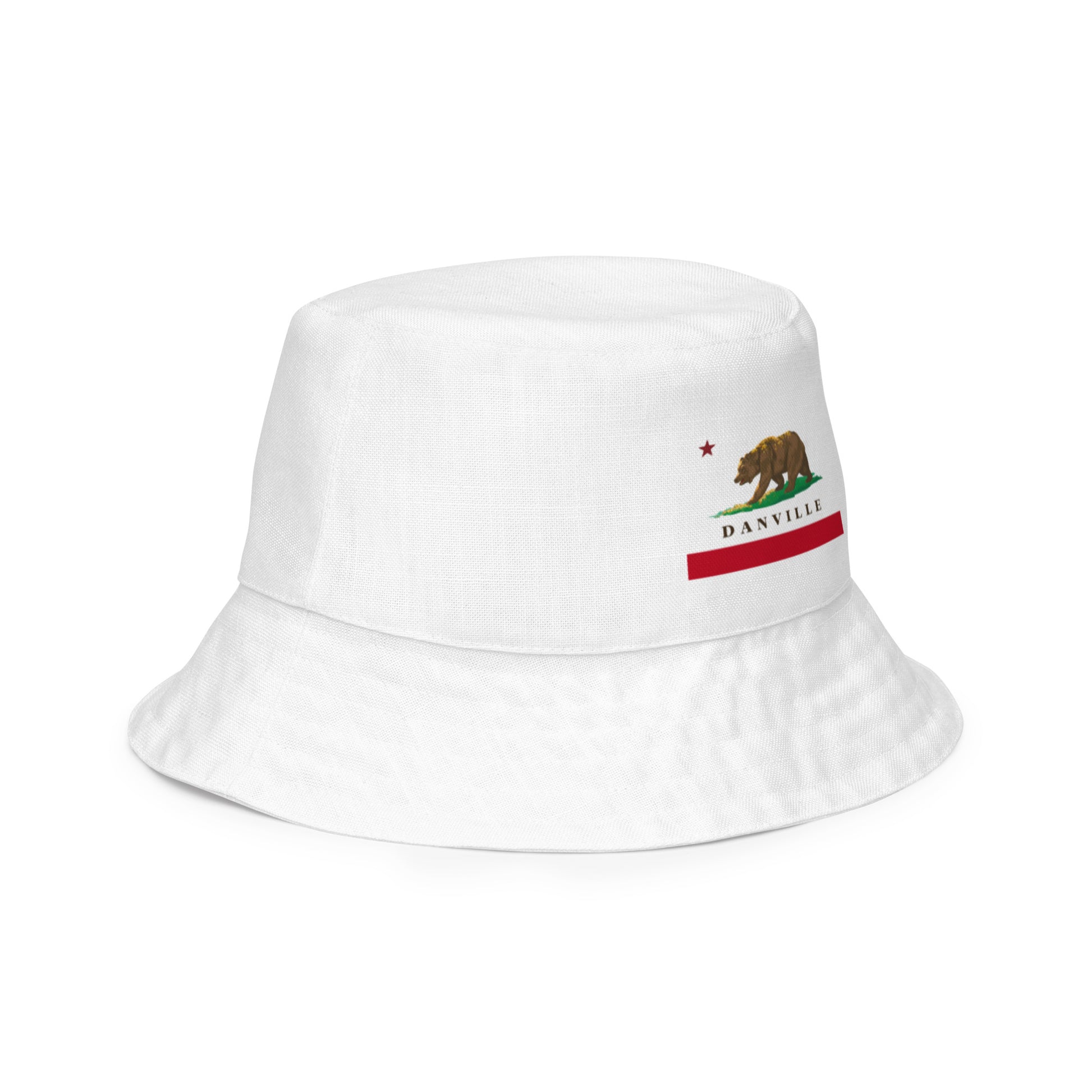 Danville CA Flag Reversible bucket hat - CAFlags