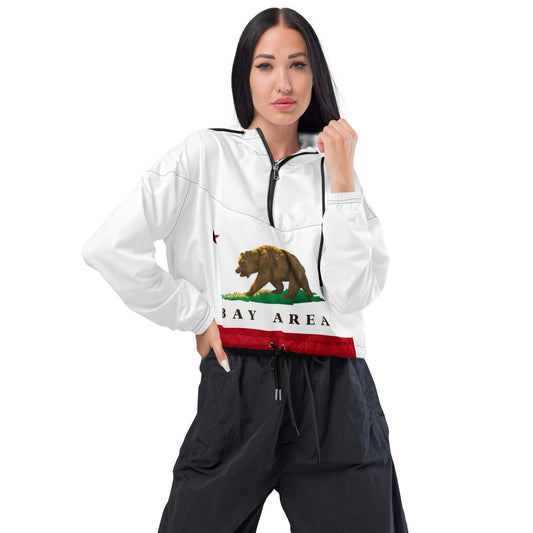 Bay Area Women’s cropped windbreaker - CAFlags