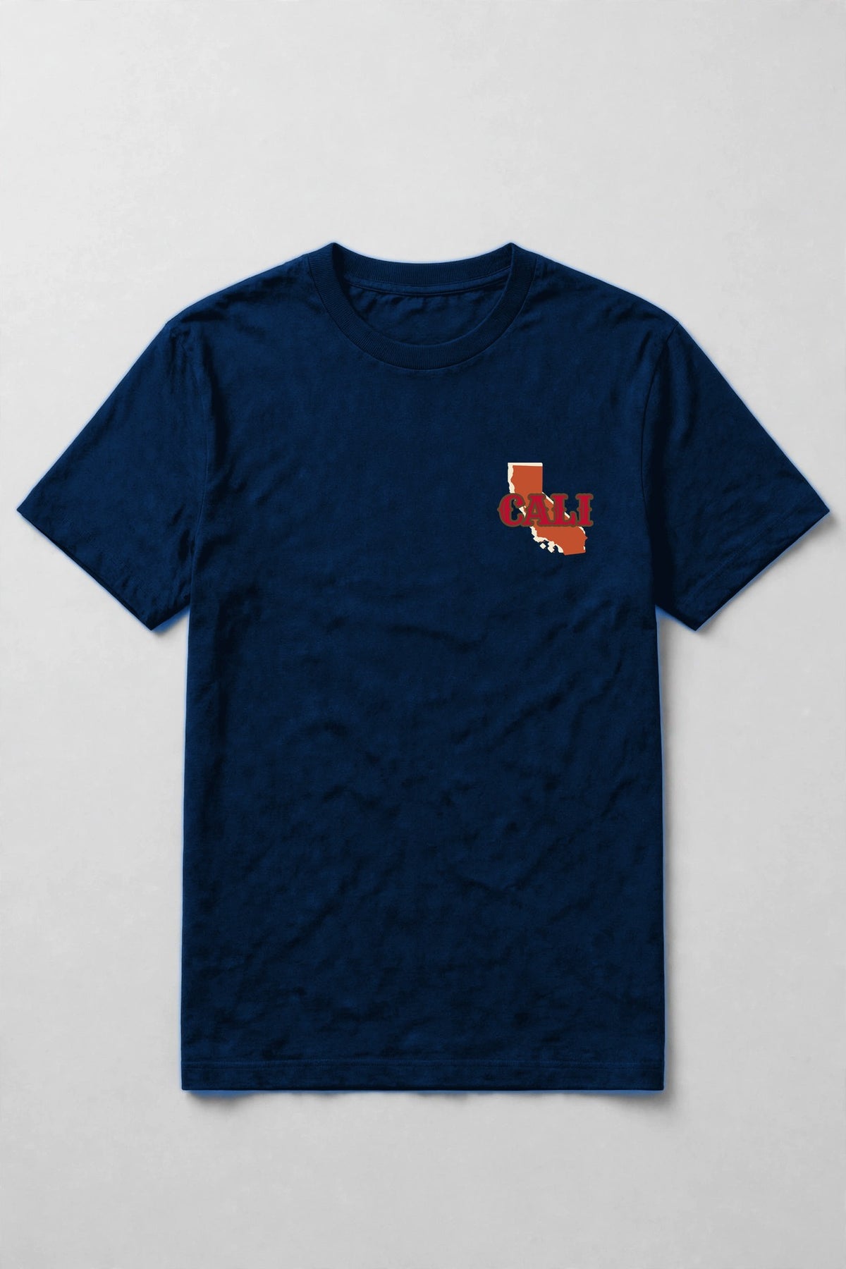 True Royal t-shirt with CALI over a California state shape at the left chest