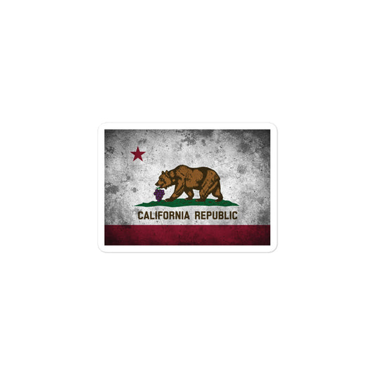 California sticker bear eating grapes