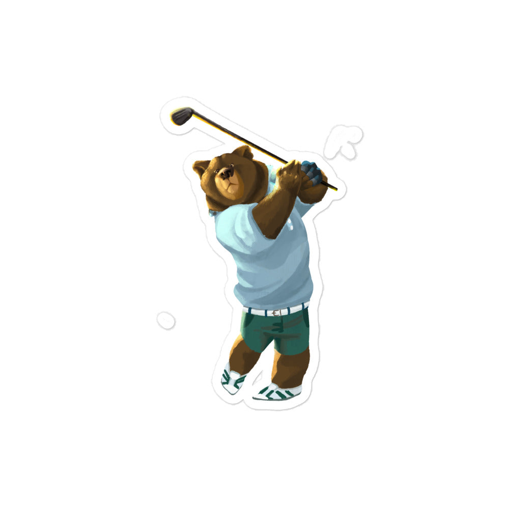 Goldie the Golfer sticker - CAFlags