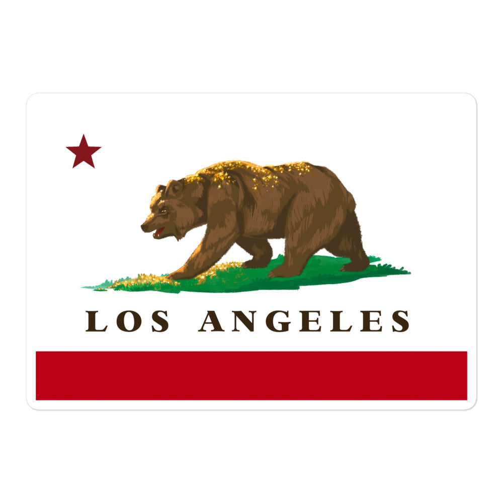 Los Angeles CA Flag Sticker - CAFlags