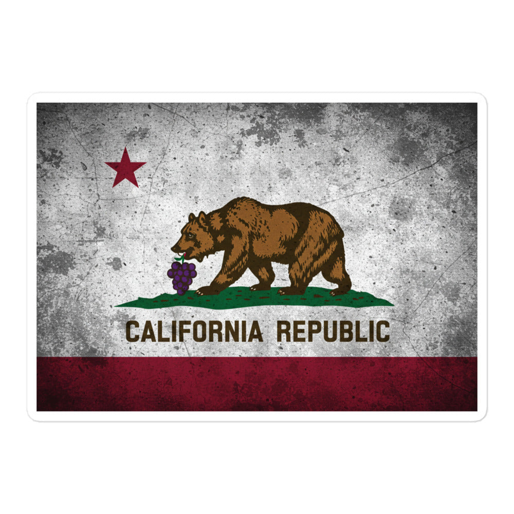 CA sticker bear eating grapes