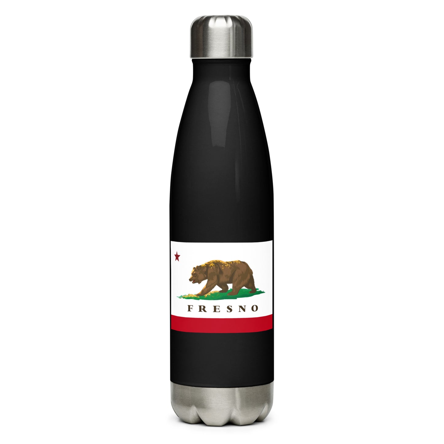 Black Fresno Stainless steel water bottle