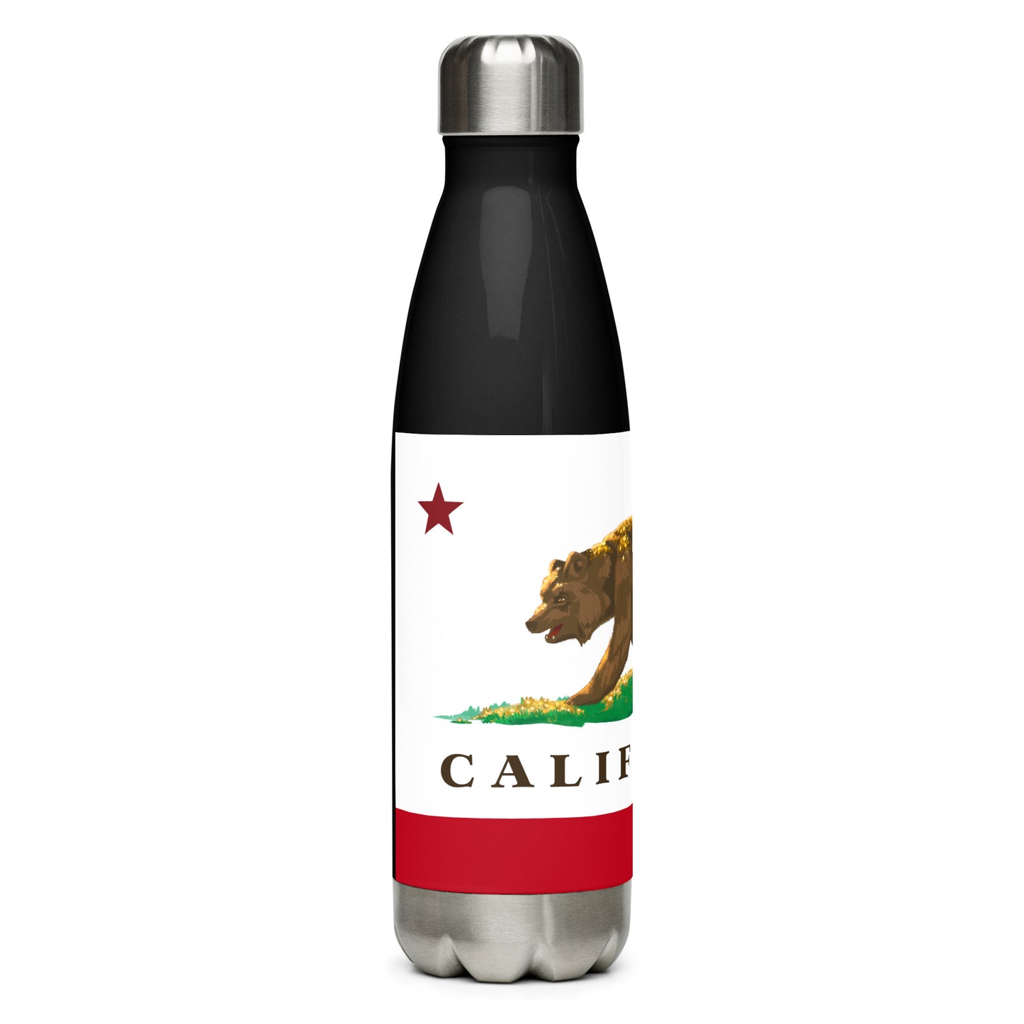 California Stainless steel water bottle - CAFlags