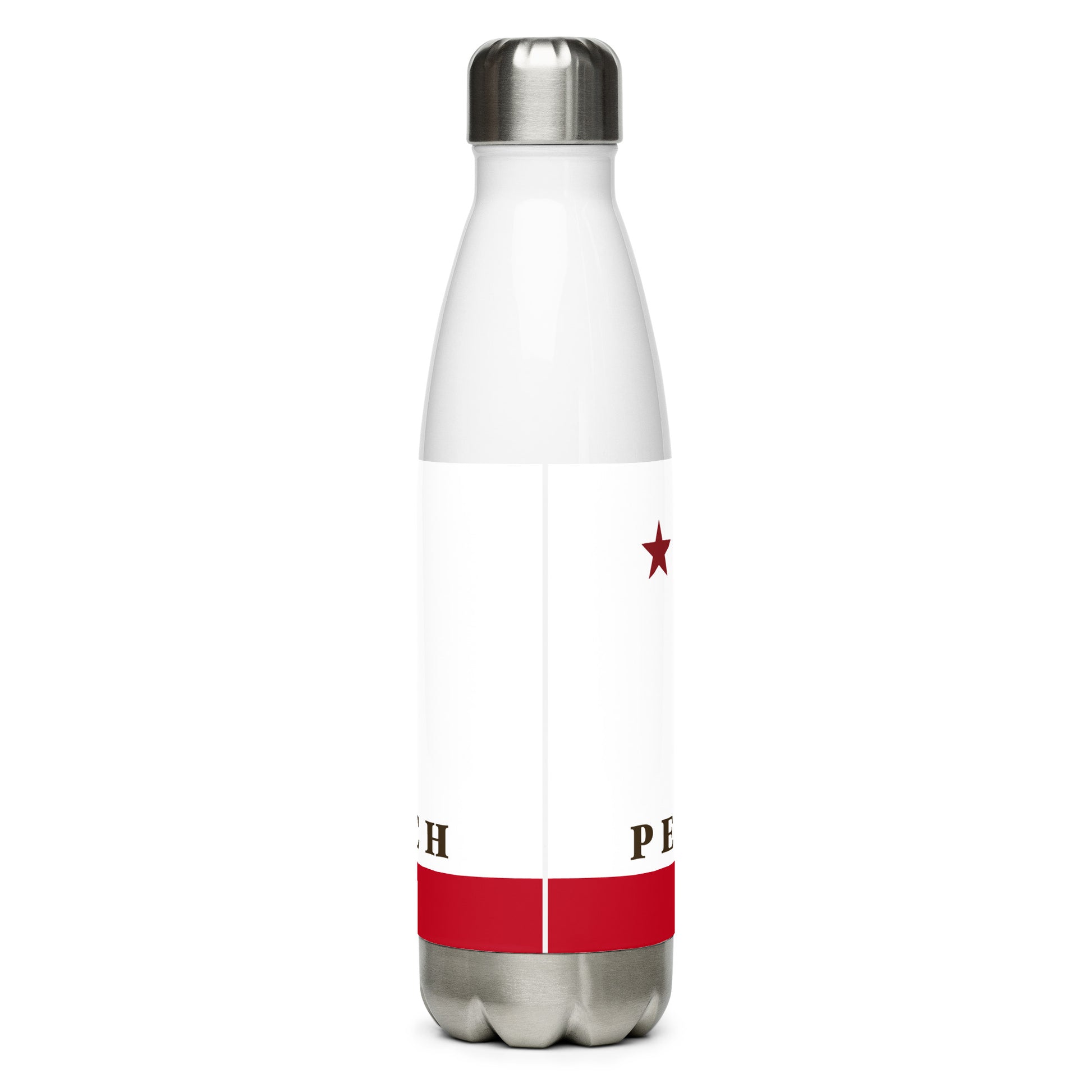 Pebble Beach CA Stainless steel water bottle - CAFlags