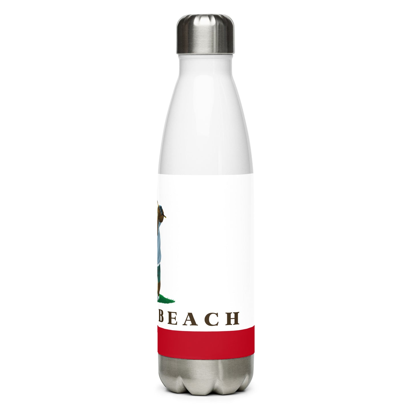 Pebble Beach CA Stainless steel water bottle - CAFlags