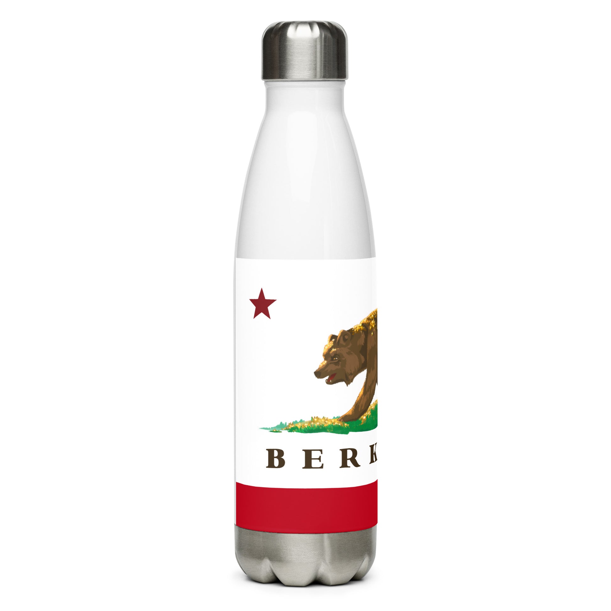 Berkeley CA Stainless steel water bottle - CAFlags