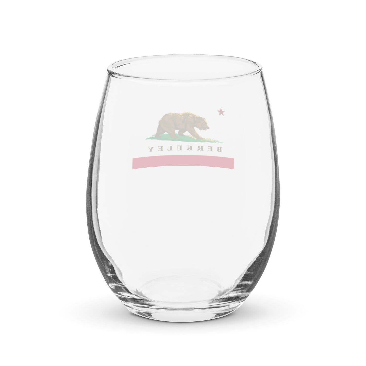 Berkeley CA Stemless wine glass - CAFlags