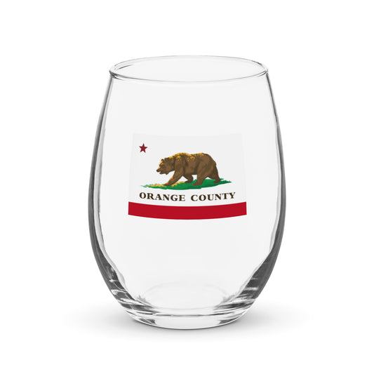 Orange County Stemless wine glass