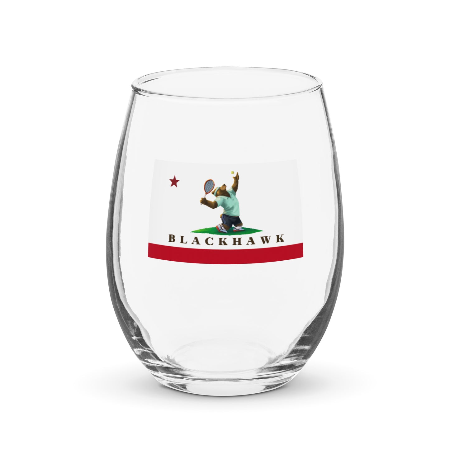 Blackhawk Stemless Wine Glass