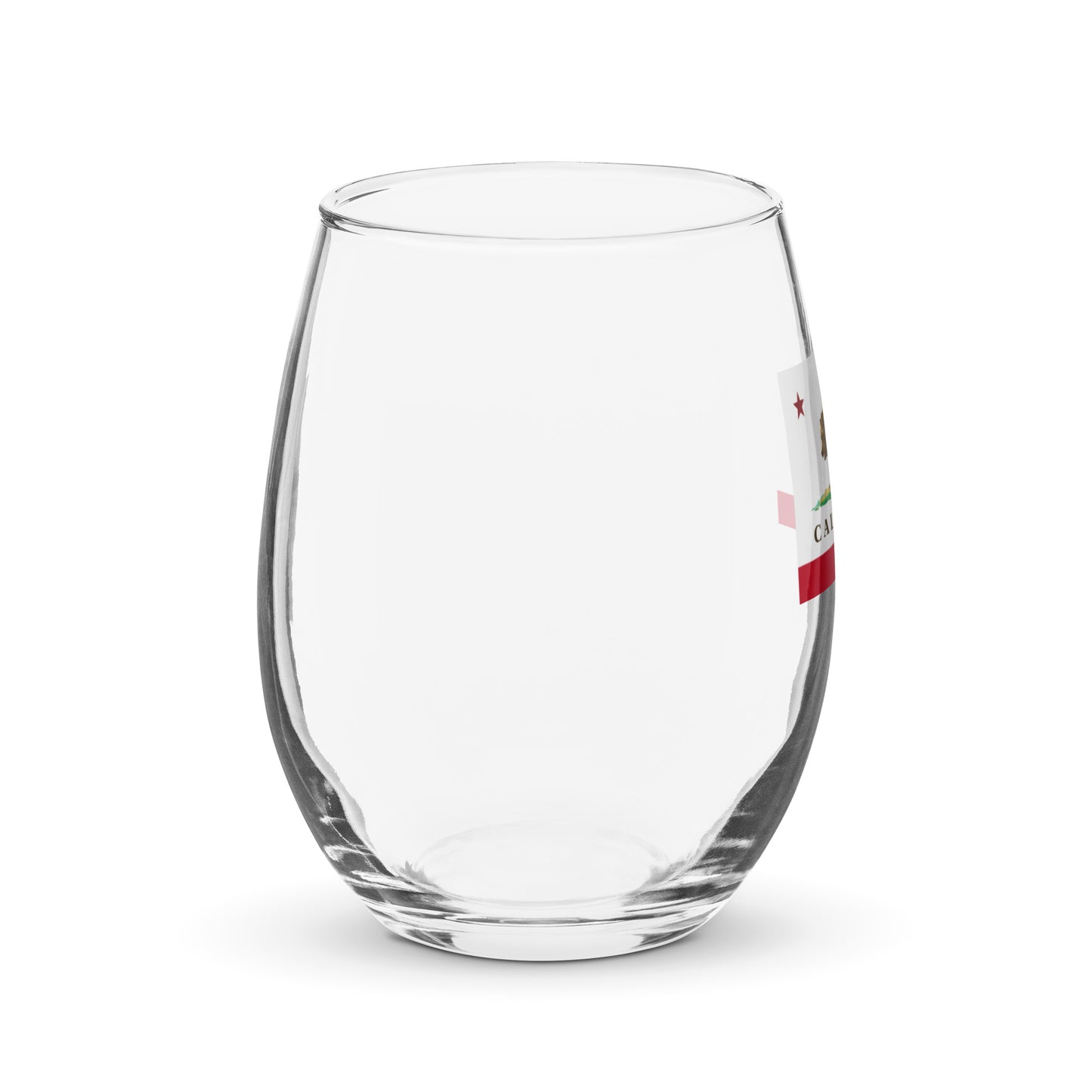 California Stemless wine glass - CAFlags