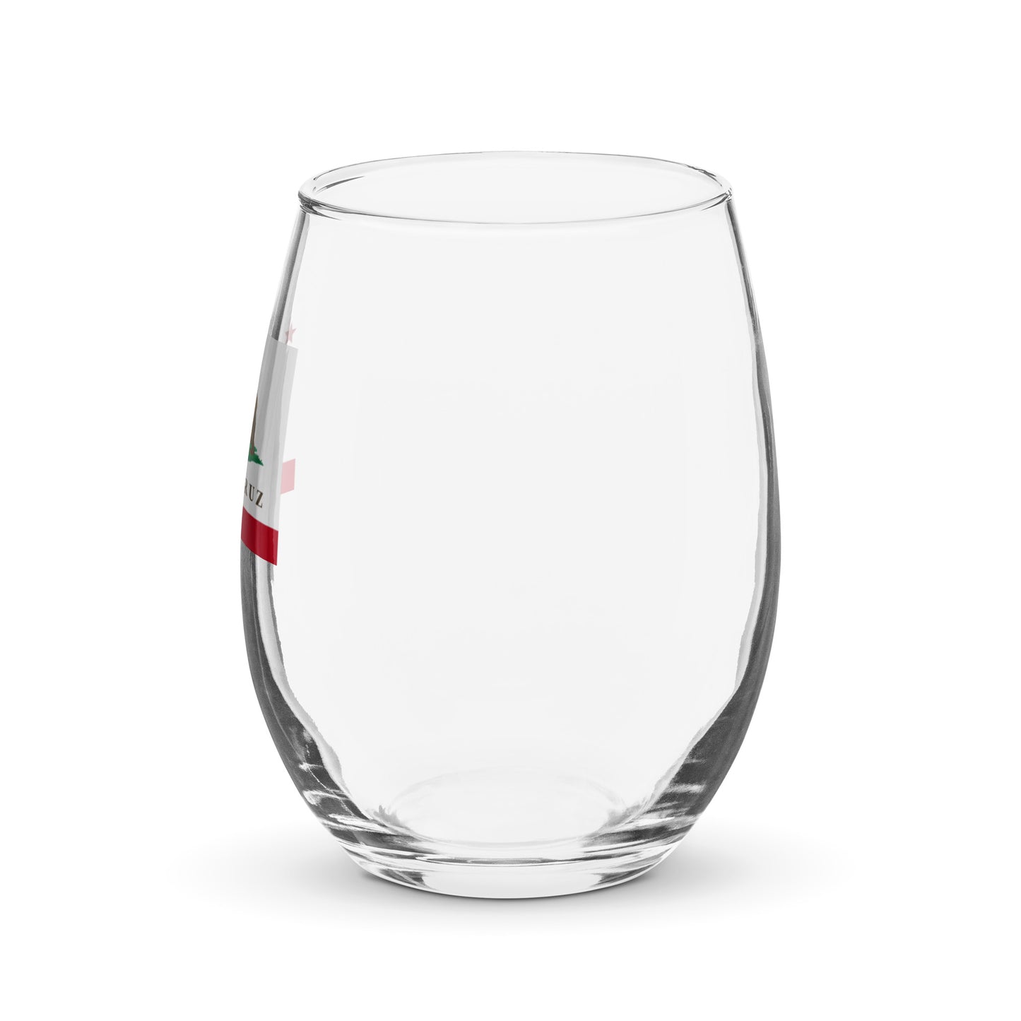 Santa Cruz Stemless wine glass - CAFlags