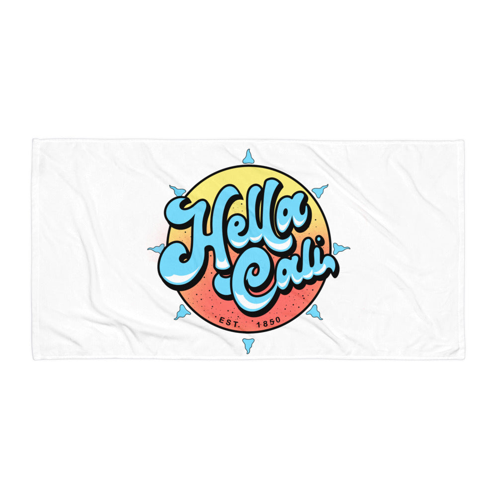 Hella Cali Towel (Orange & Yellow Sun)