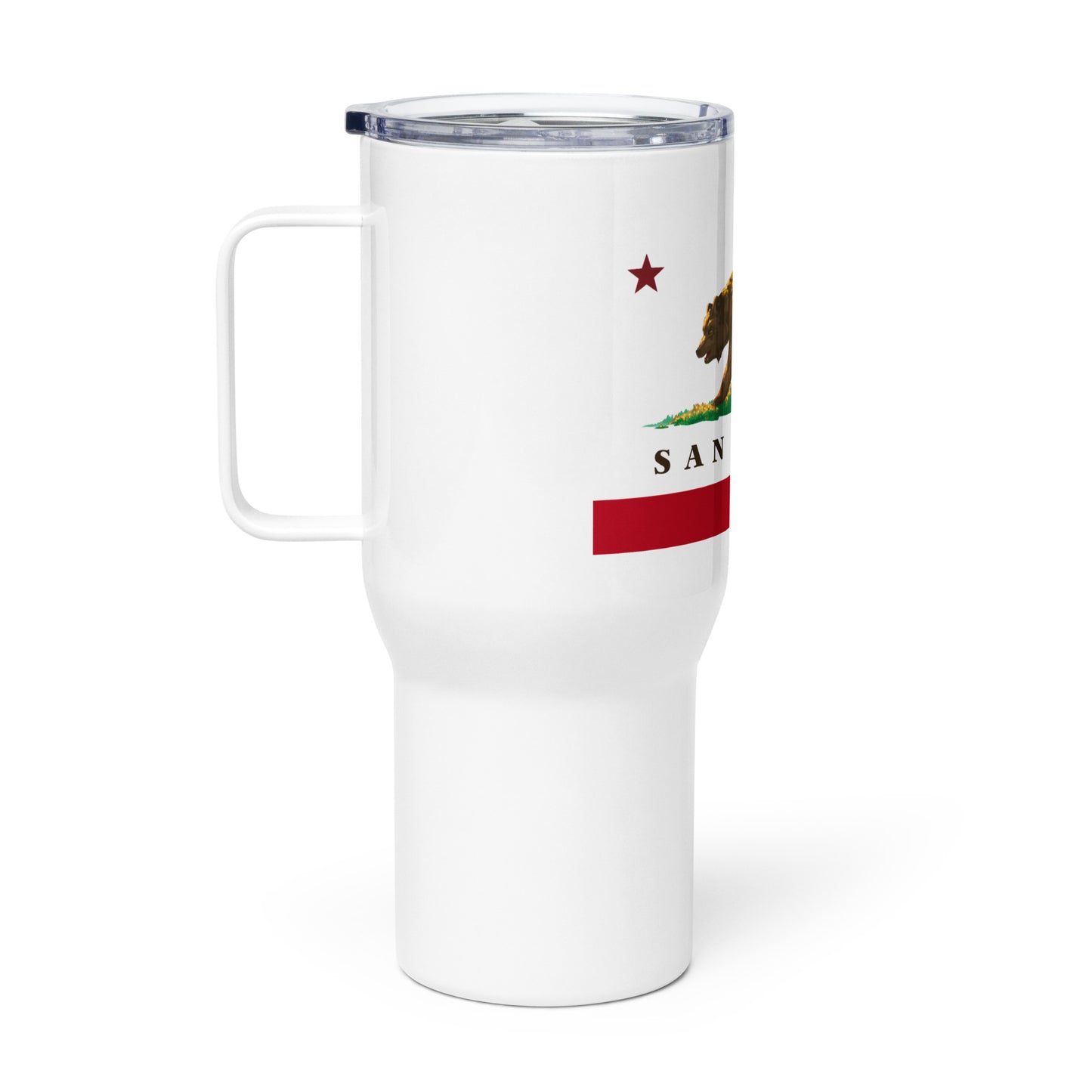 San Diego Travel mug with handle