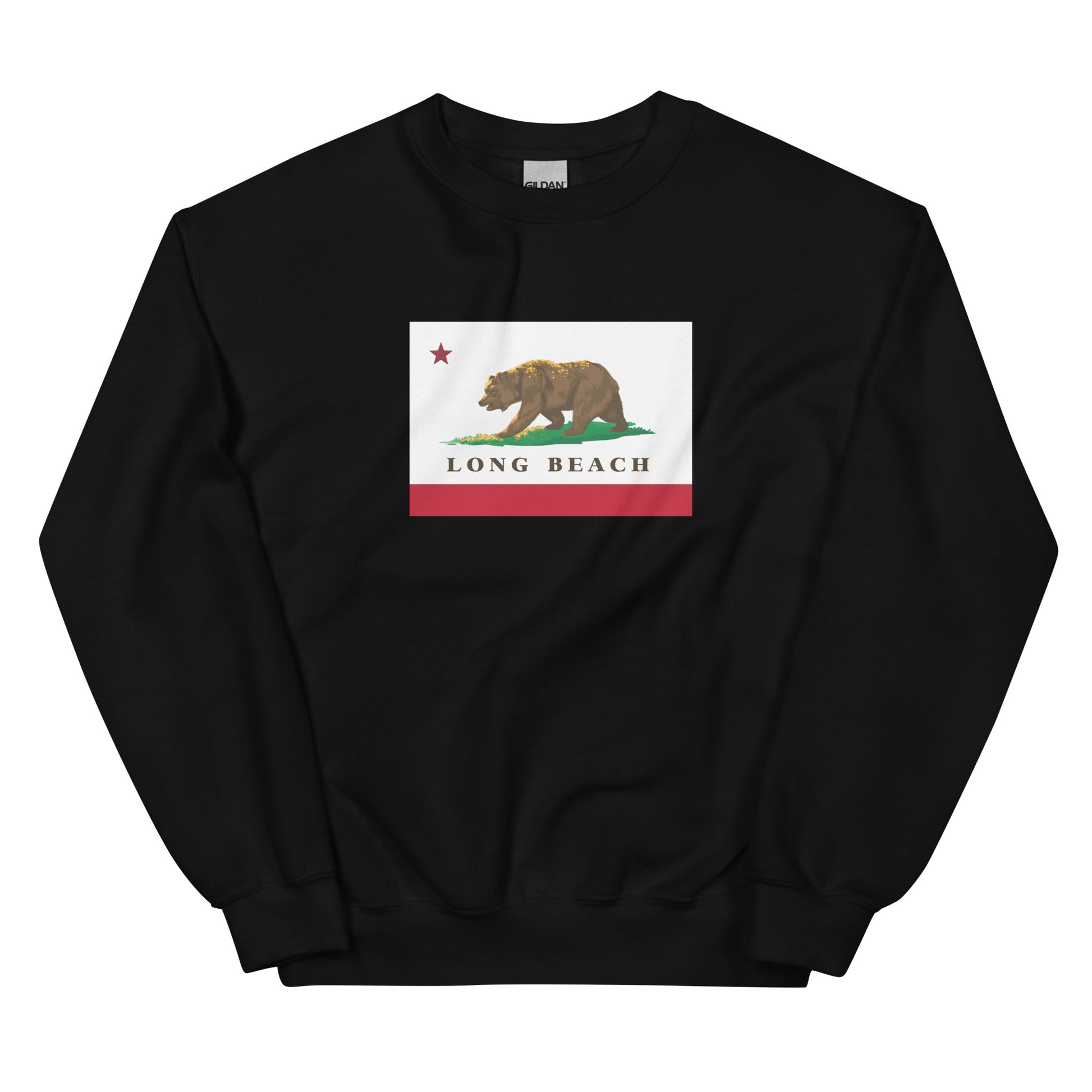 black Long Beach CA Sweatshirt