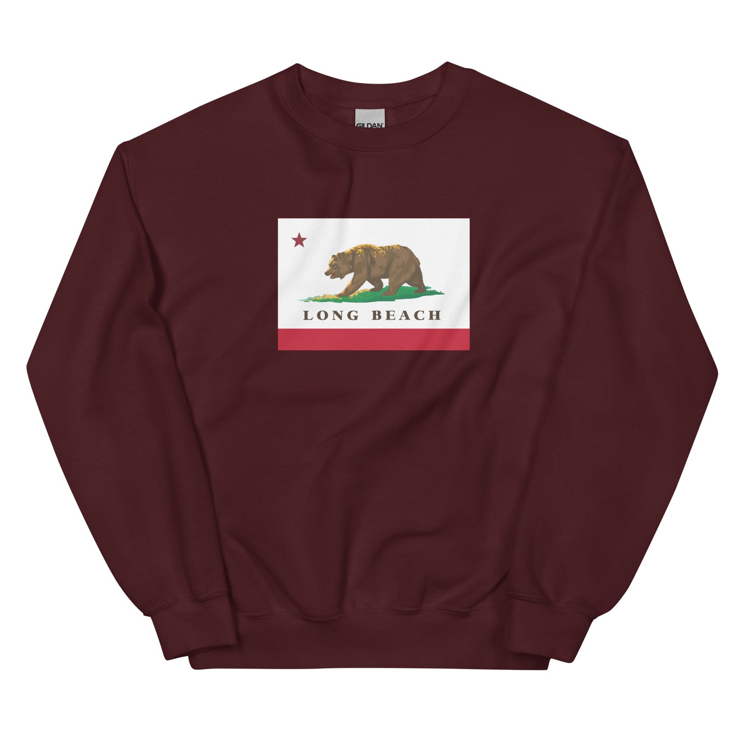 maroon Long Beach CA Sweatshirt