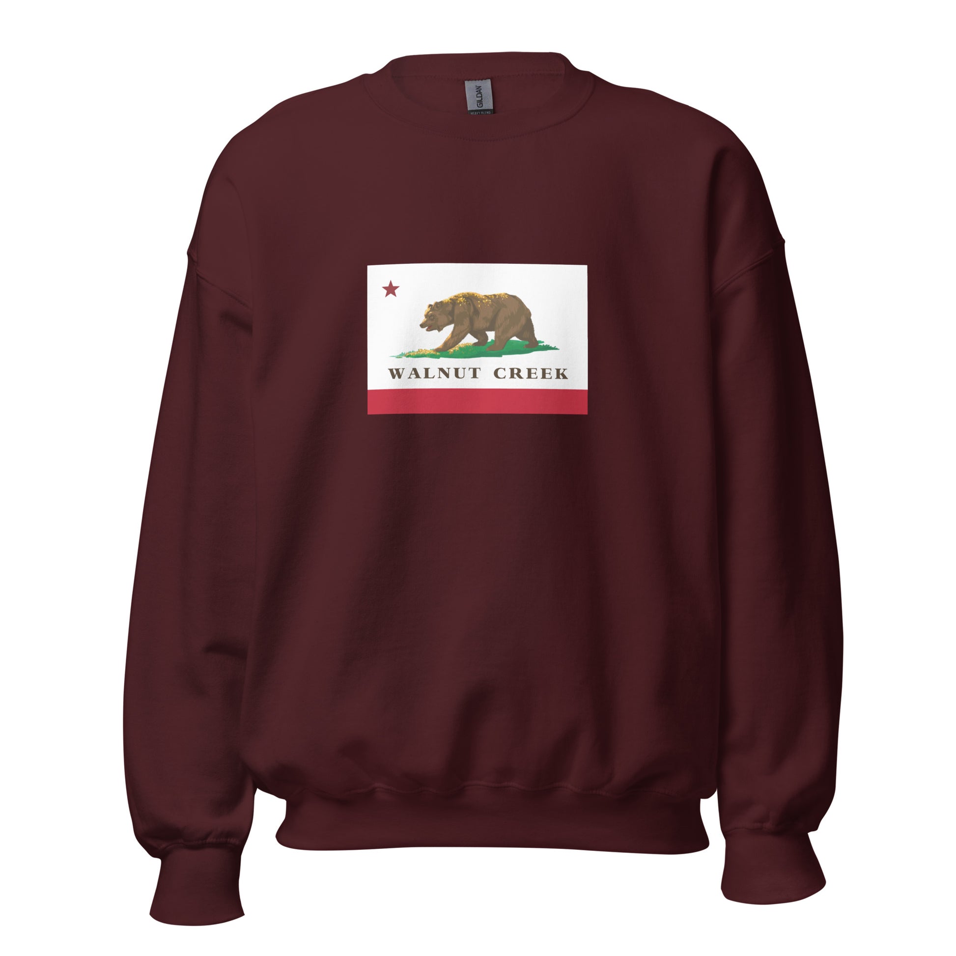 Maroon Walnut Creek CA Sweatshirt