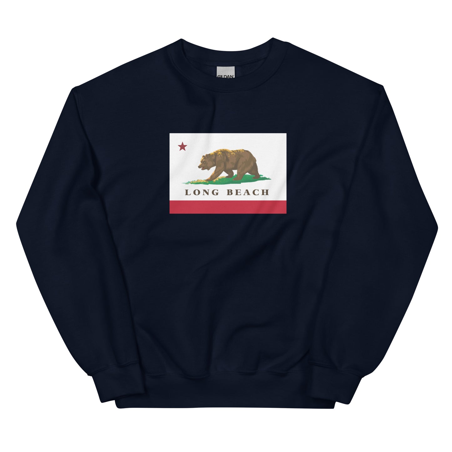 navy Long Beach CA Sweatshirt