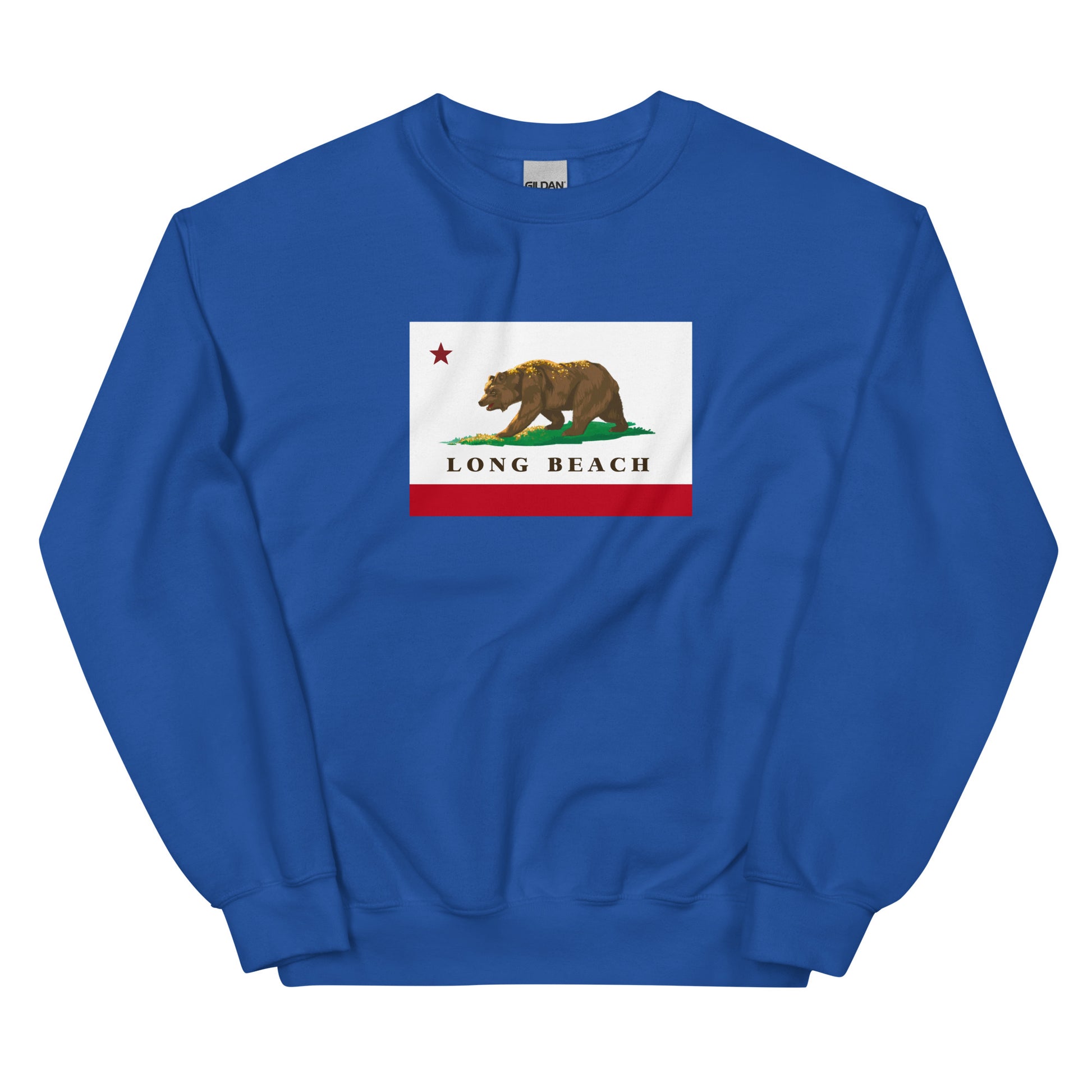 royal blue Long Beach CA Sweatshirt