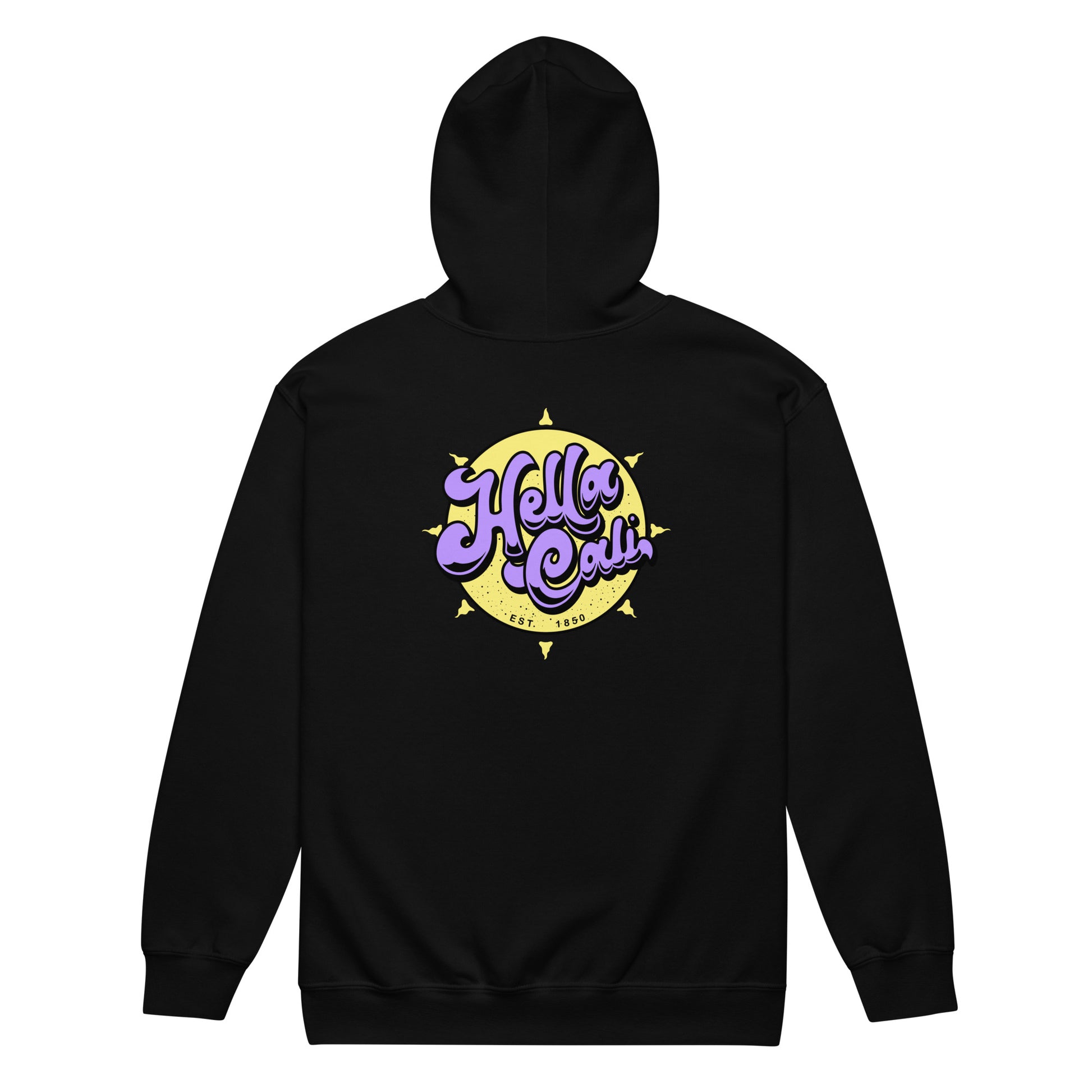 Black Hella Cali Zip Hoodie