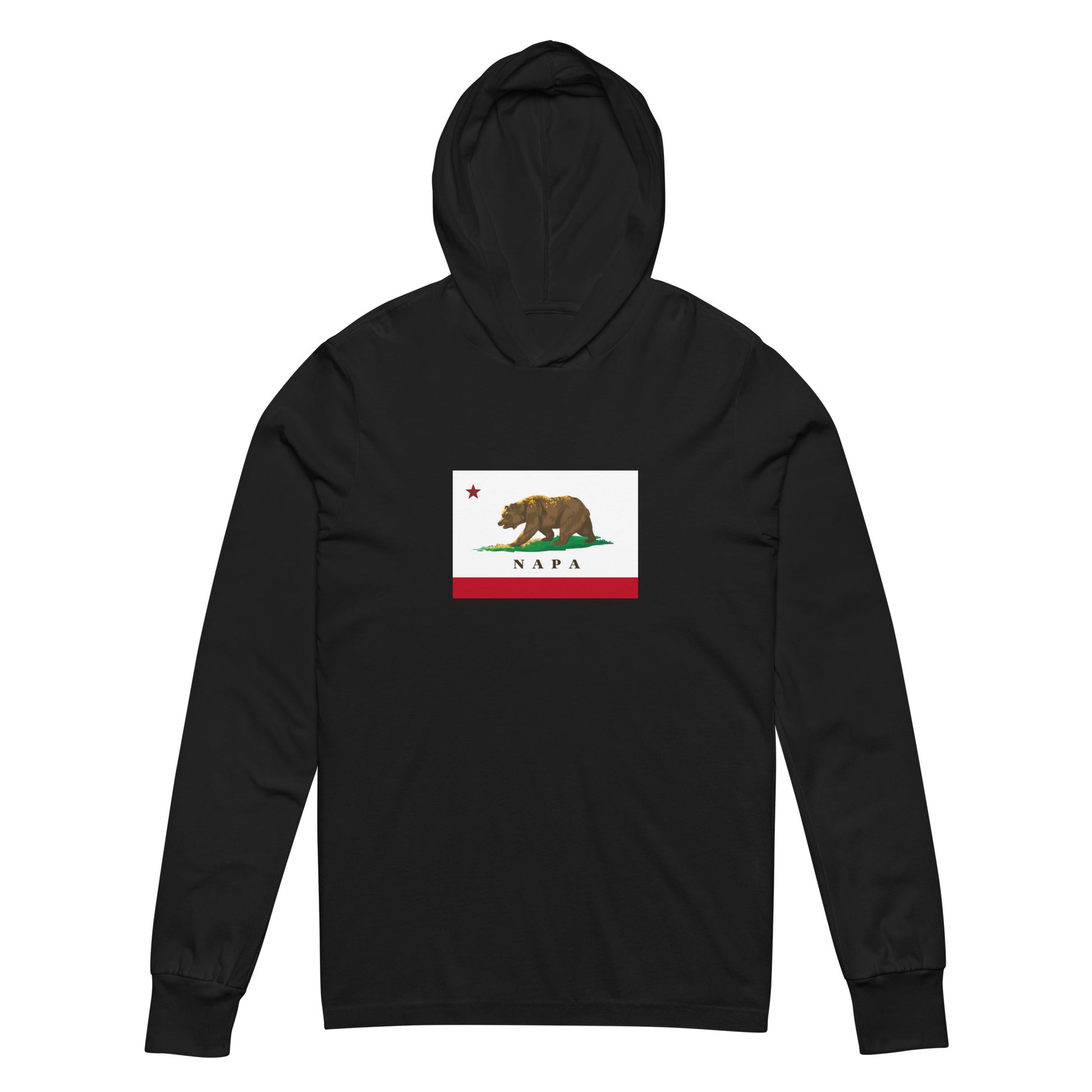 Napa CA Hooded long-sleeve tee - CAFlags