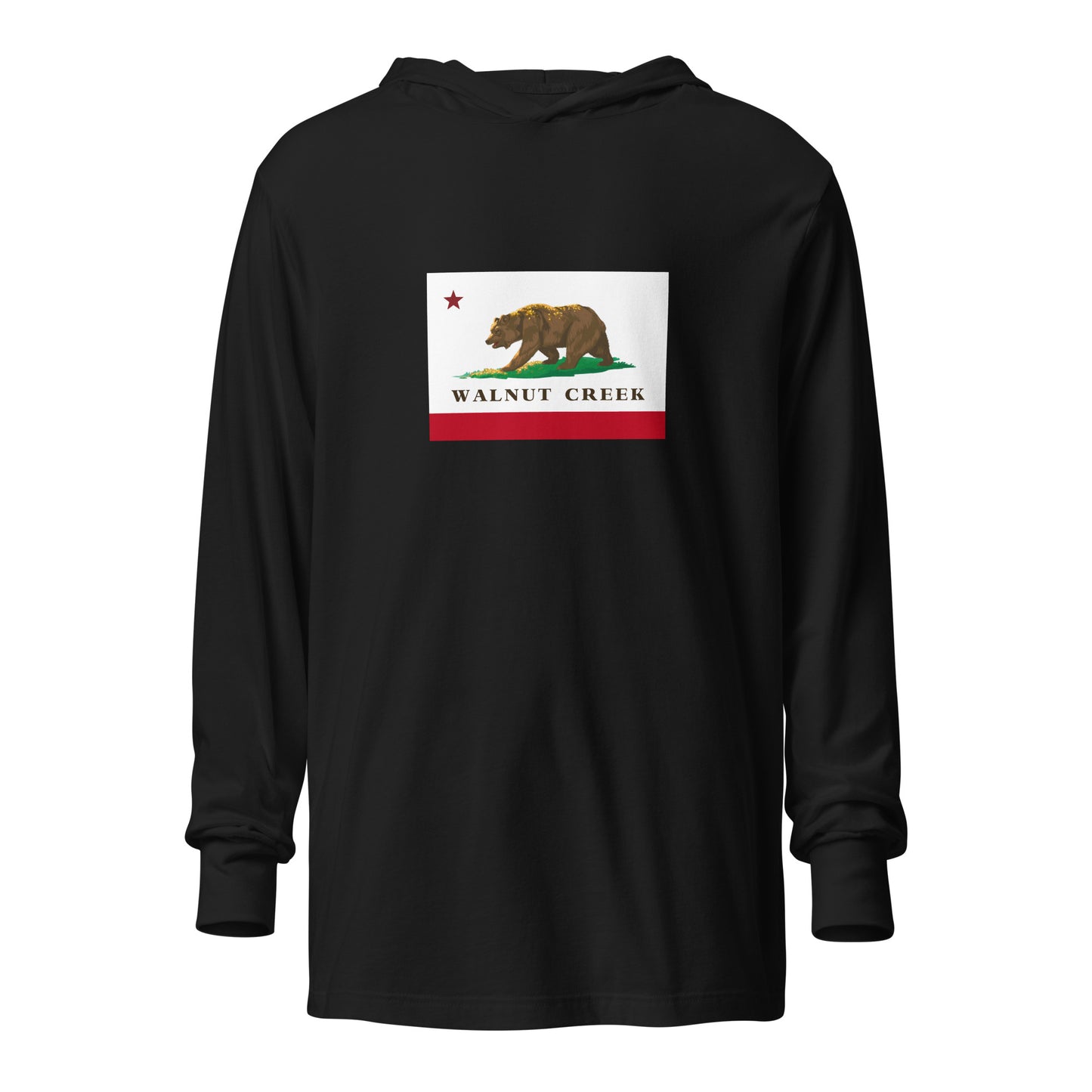 Walnut Creek CA Hooded long-sleeve tee