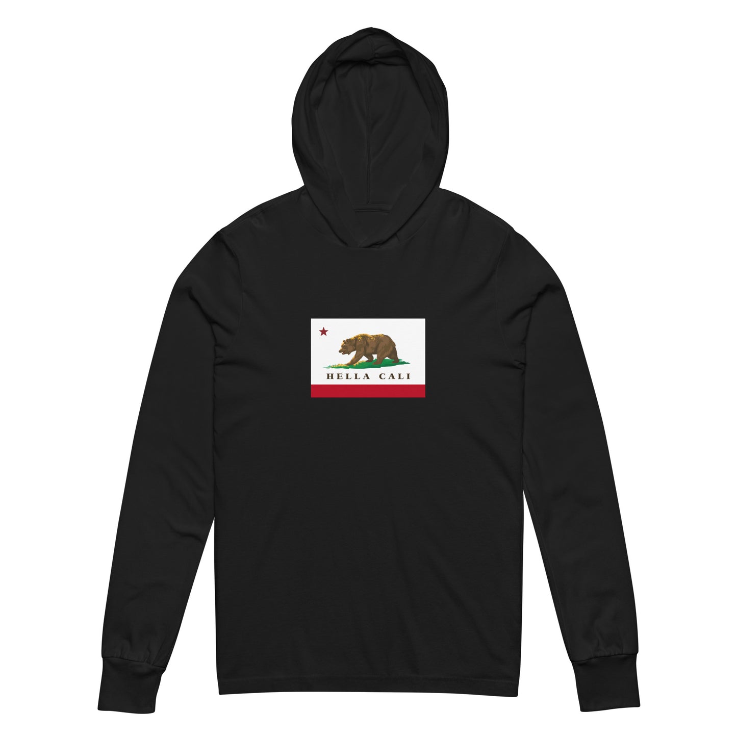 Hella Cali Hooded long-sleeve tee