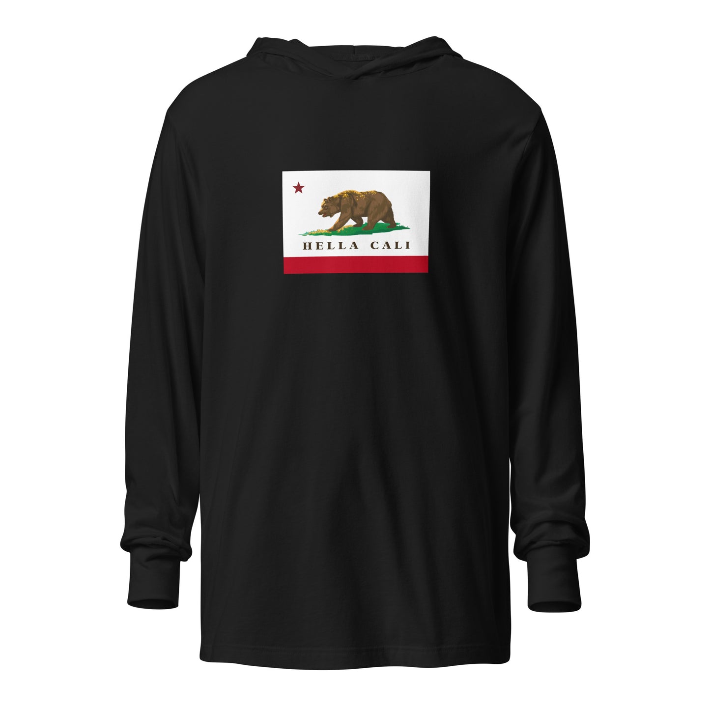 Hella Cali Hooded long-sleeve tee