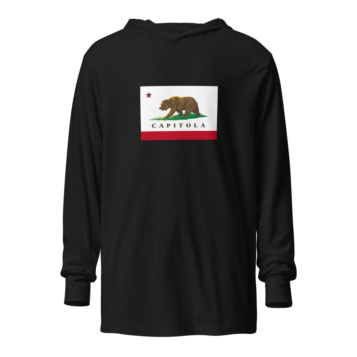 Capitola Hooded long-sleeve tee