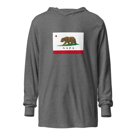 Napa CA Hooded long-sleeve tee - CAFlags