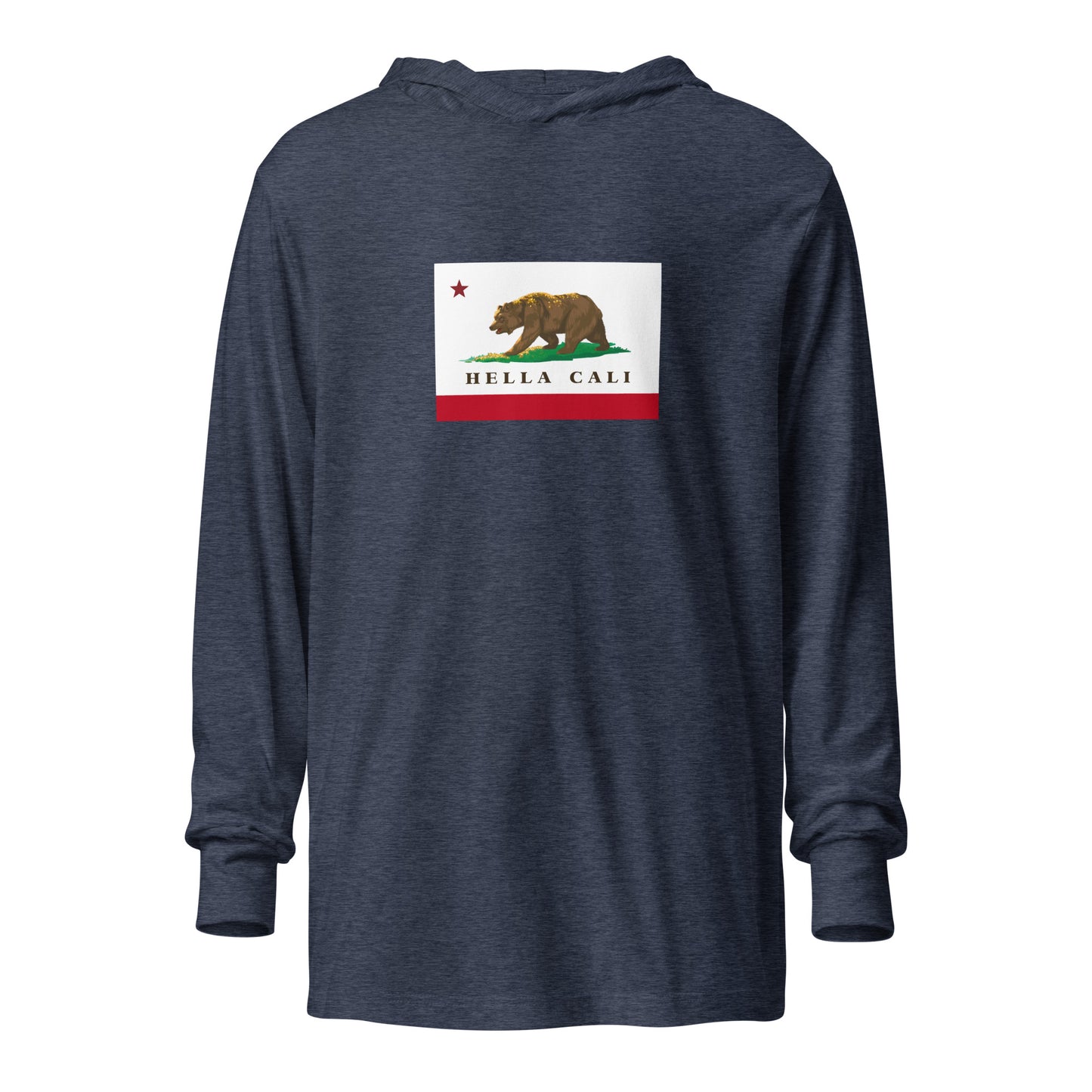 Hella Cali Hooded long-sleeve tee