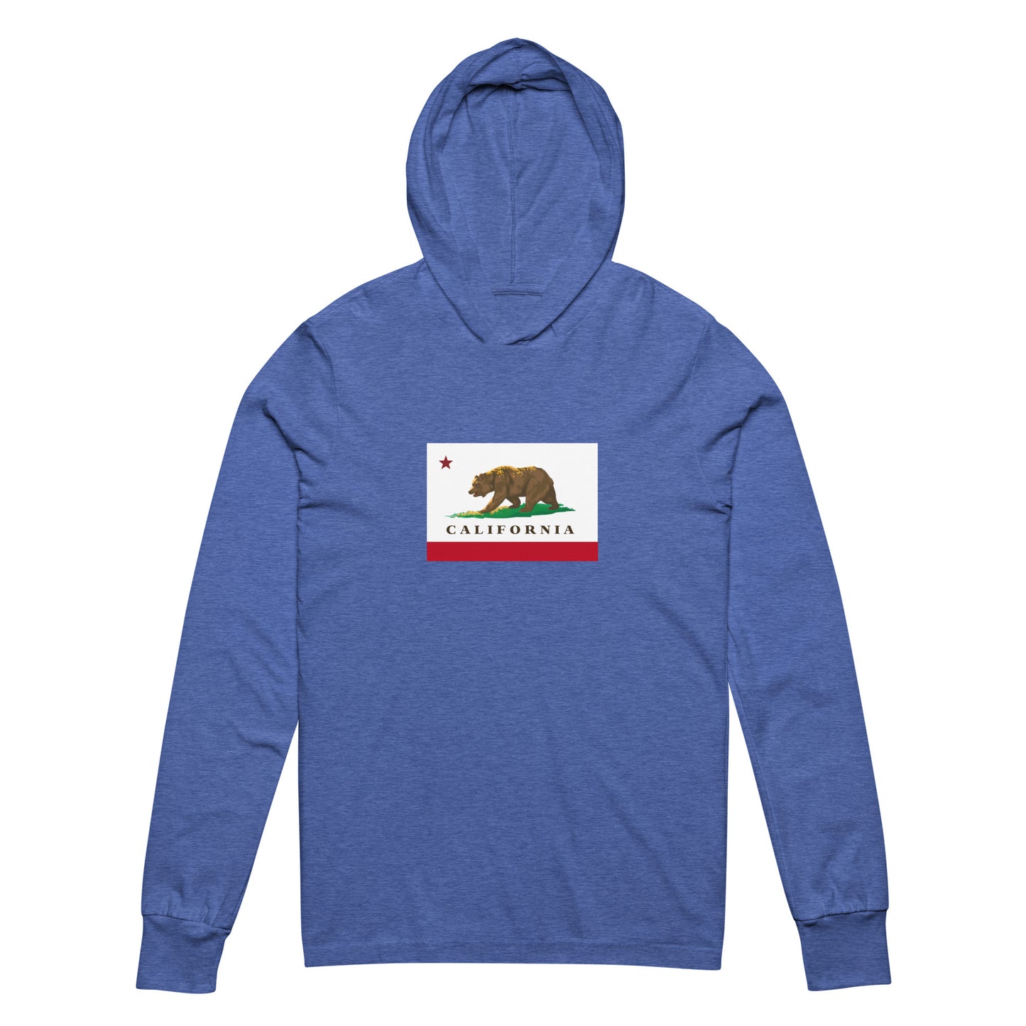 California Hooded long-sleeve tee - CAFlags