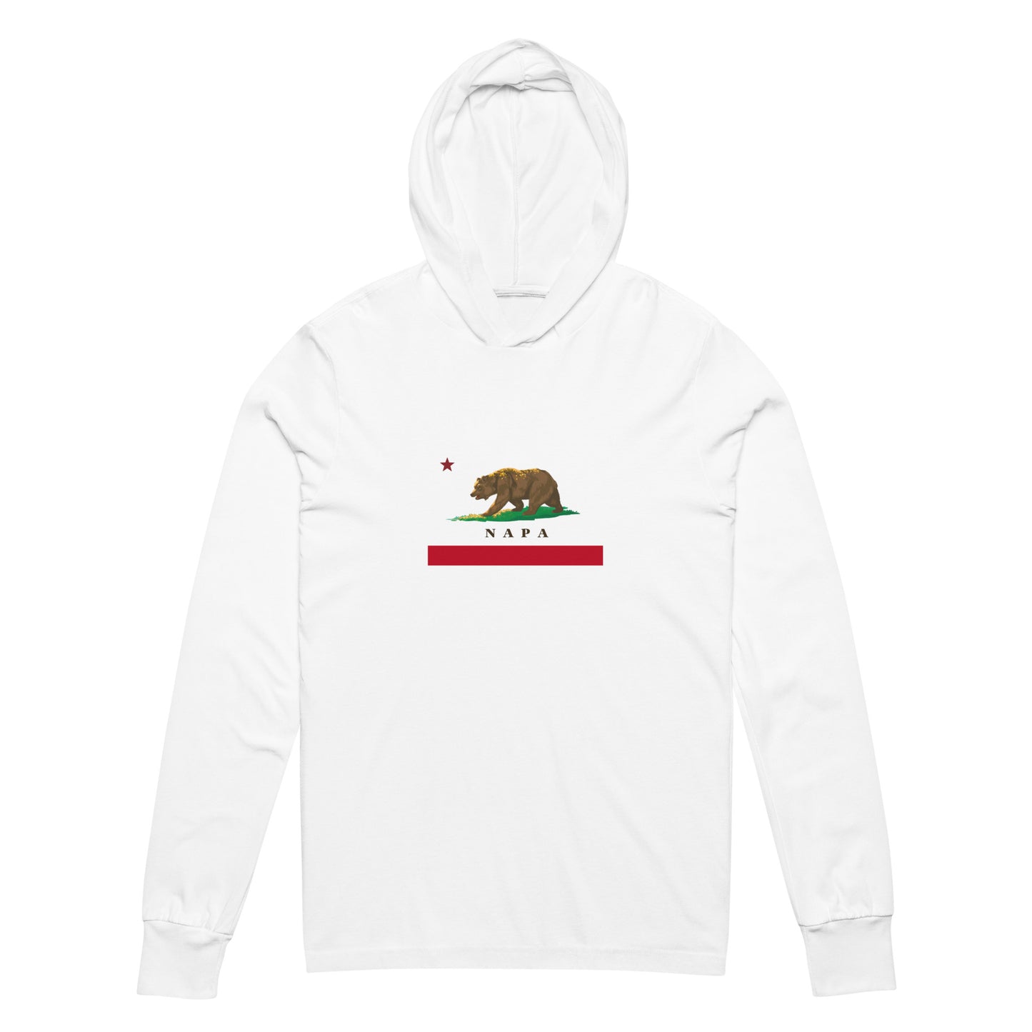 Napa CA Hooded long-sleeve tee - CAFlags