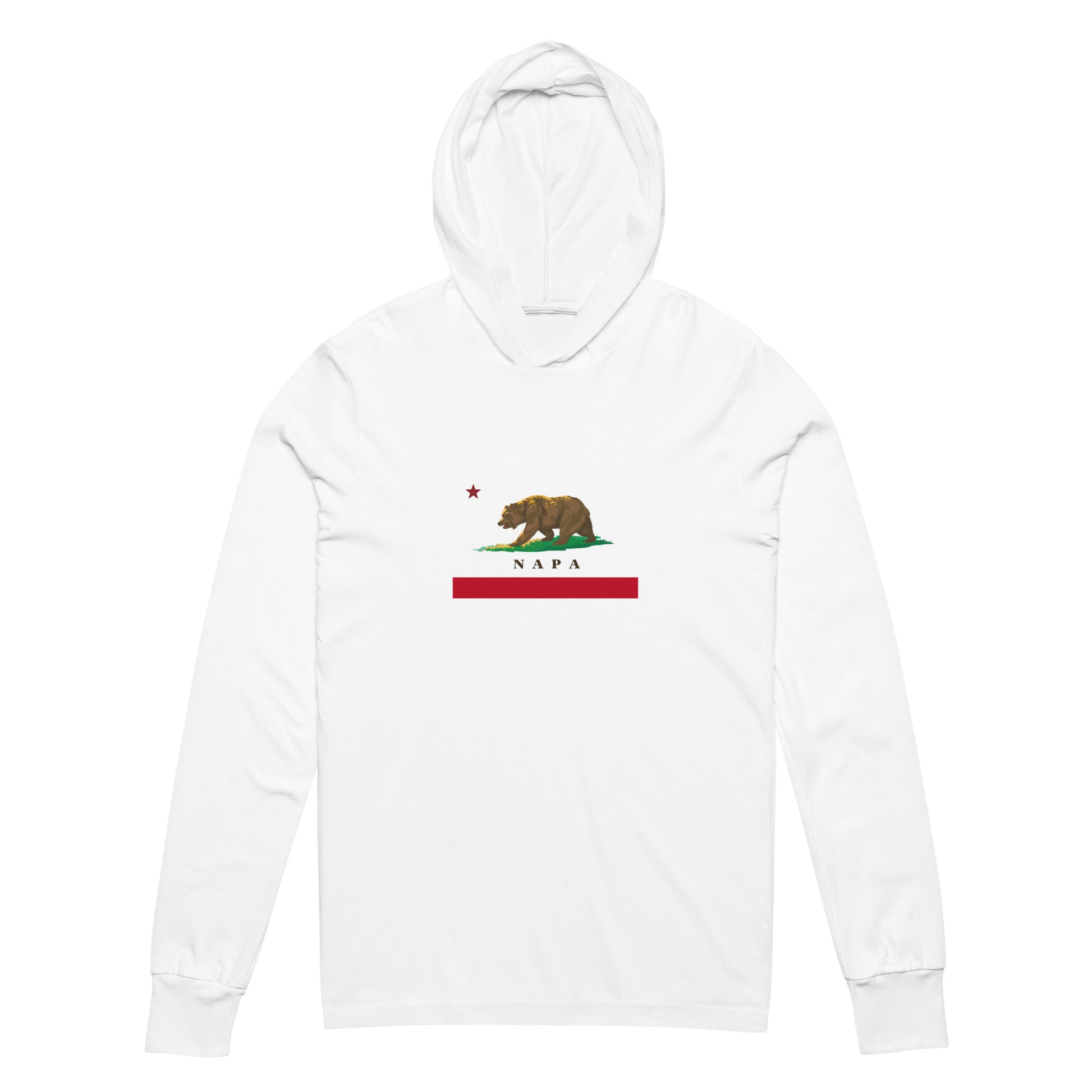 Napa CA Hooded long-sleeve tee - CAFlags