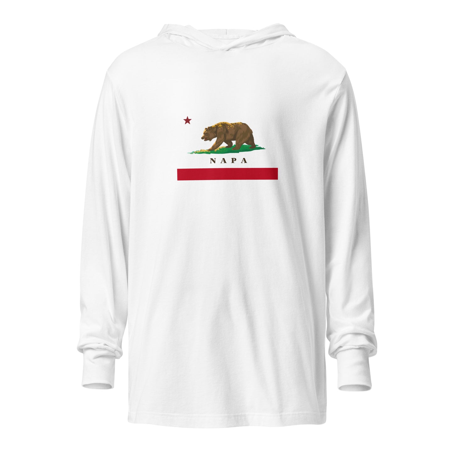 Napa CA Hooded long-sleeve tee - CAFlags